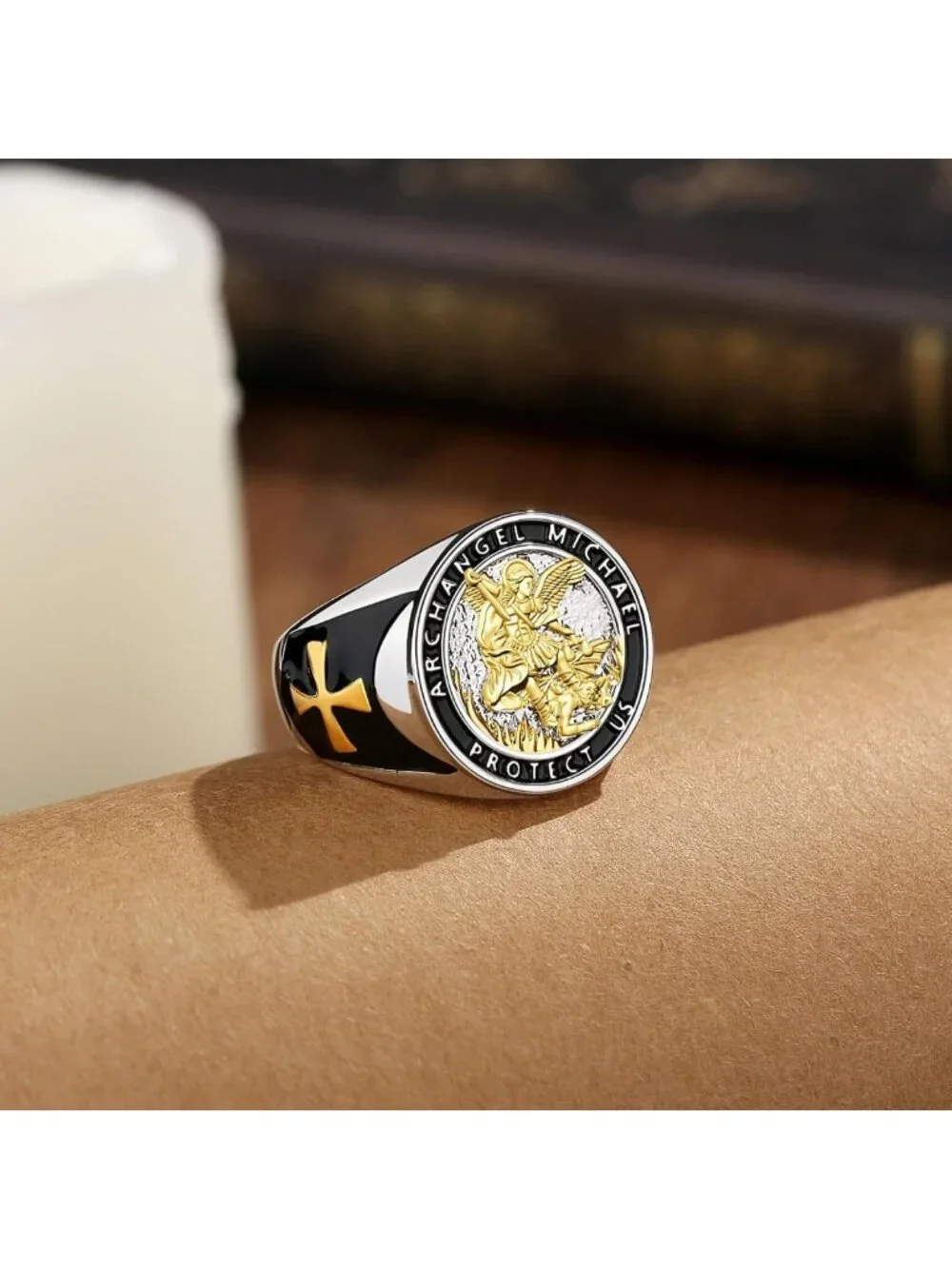 Religious Protection Rings for Men & Women - Spiritual Jewelry, Faith Symbol